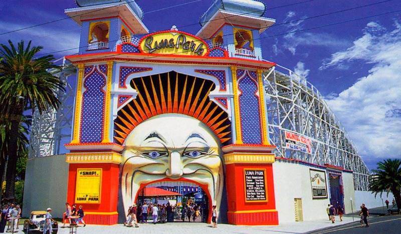 Luna Park in St. Kilda - click to see an enlarged version of this image