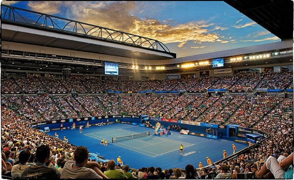 Australian Tennis Open in Melbourne at the Rod Laver Arena - click to see an enlarged version of this image